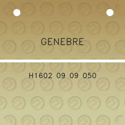 genebre-h1602-09-09-050