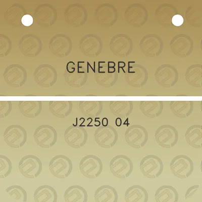 genebre-j2250-04