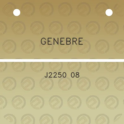 genebre-j2250-08