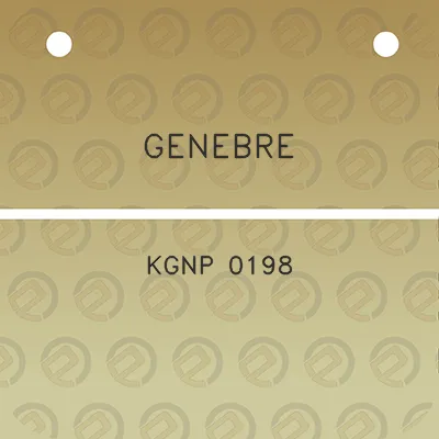 genebre-kgnp-0198