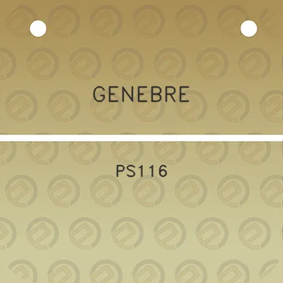 genebre-ps116