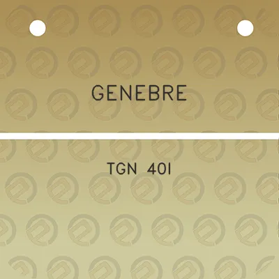 genebre-tgn-40i