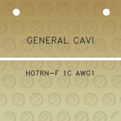 general-cavi-h07rn-f-1c-awg1