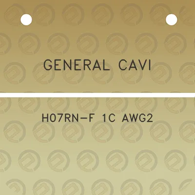 general-cavi-h07rn-f-1c-awg2