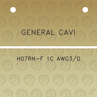 general-cavi-h07rn-f-1c-awg30