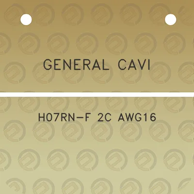 general-cavi-h07rn-f-2c-awg16