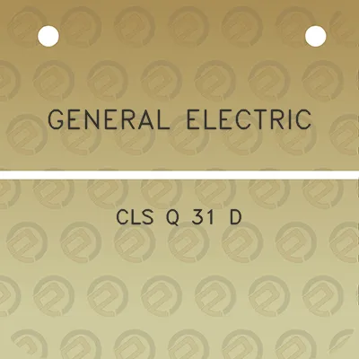 general-electric-cls-q-31-d