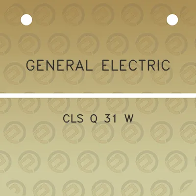 general-electric-cls-q-31-w