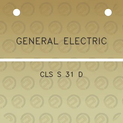 general-electric-cls-s-31-d