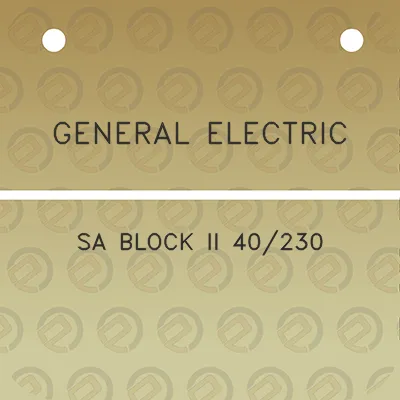 general-electric-sa-block-ii-40230