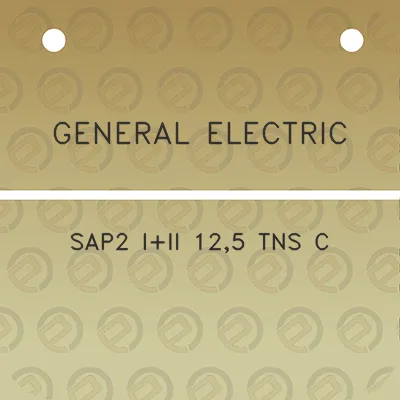 general-electric-sap2-iii-125-tns-c