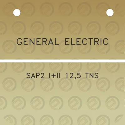 general-electric-sap2-iii-125-tns