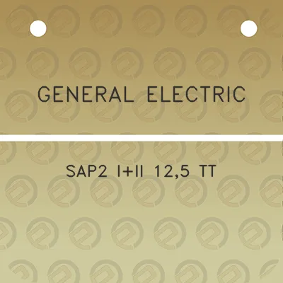 general-electric-sap2-iii-125-tt