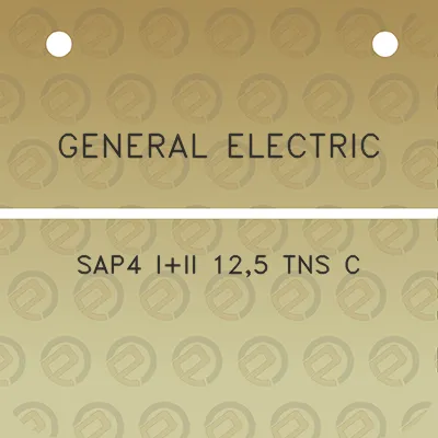 general-electric-sap4-iii-125-tns-c