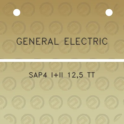 general-electric-sap4-iii-125-tt