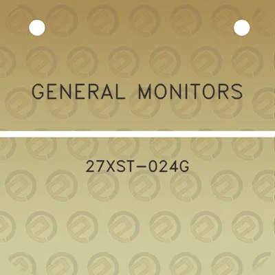 general-monitors-27xst-024g