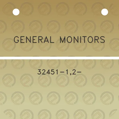 general-monitors-32451-12