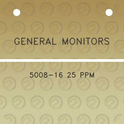 general-monitors-5008-16-25-ppm