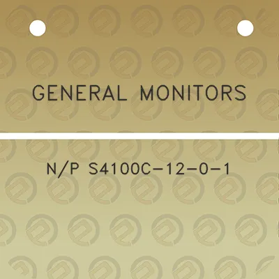 general-monitors-np-s4100c-12-0-1