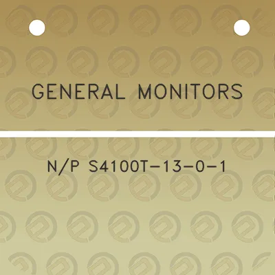 general-monitors-np-s4100t-13-0-1