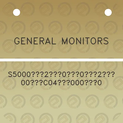 general-monitors-s50002002-00c040000