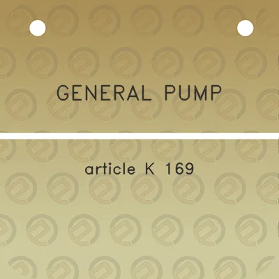 general-pump-article-k-169