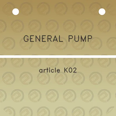 general-pump-article-k02