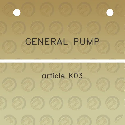 general-pump-article-k03