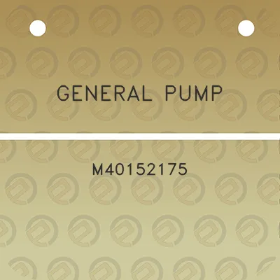 general-pump-m40152175