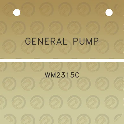 general-pump-wm2315c