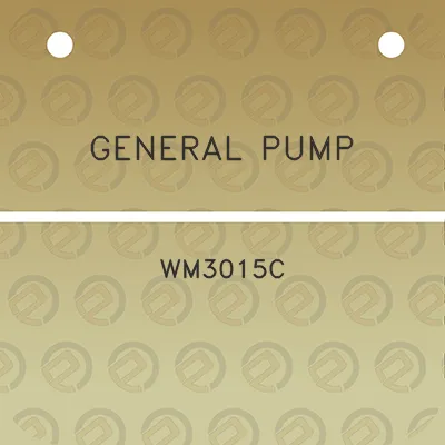 general-pump-wm3015c