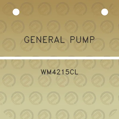 general-pump-wm4215cl