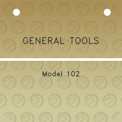 general-tools-model-102