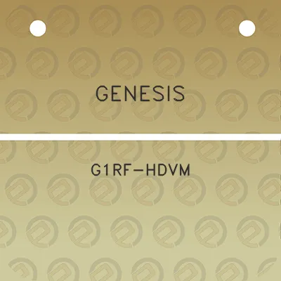 genesis-g1rf-hdvm