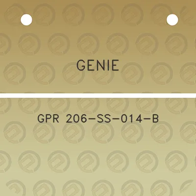 genie-gpr-206-ss-014-b