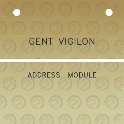 gent-vigilon-address-module