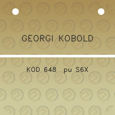 georgi-kobold-kod-648-pu-s6x