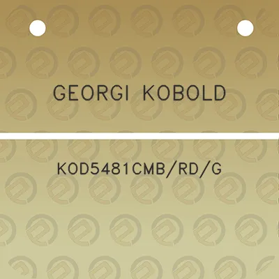 georgi-kobold-kod5481cmbrdg