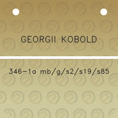 georgii-kobold-346-1a-mbgs2s19s85