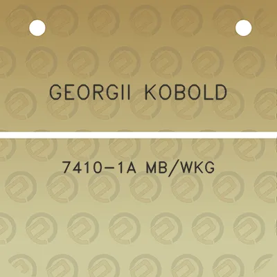 georgii-kobold-7410-1a-mbwkg