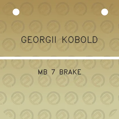 georgii-kobold-mb-7-brake