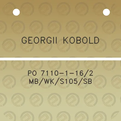 georgii-kobold-po-7110-1-162-mbwks105sb