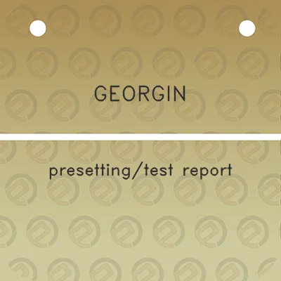 georgin-presettingtest-report