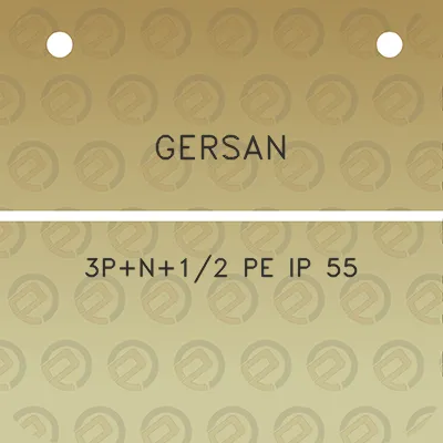 gersan-3pn12-pe-ip-55