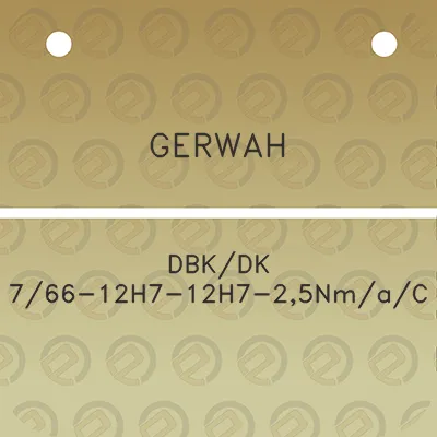 gerwah-dbkdk-766-12h7-12h7-25nmac