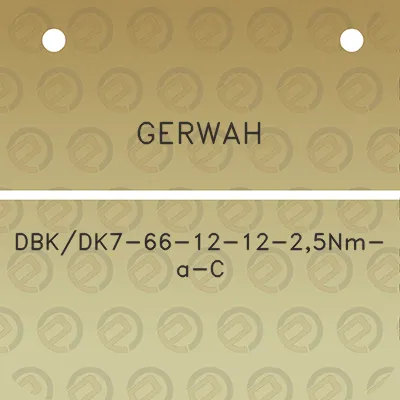 gerwah-dbkdk7-66-12-12-25nm-a-c