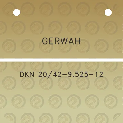 gerwah-dkn-2042-9525-12