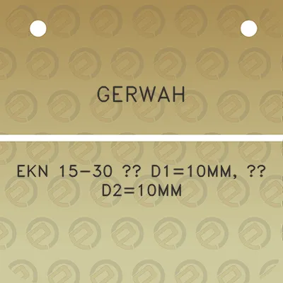 gerwah-ekn-15-30-d110mm-d210mm