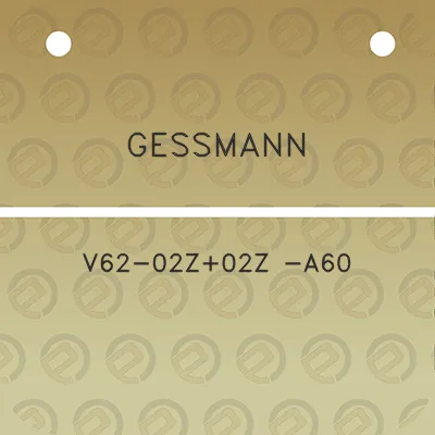 gessmann-v62-02z02z-a60