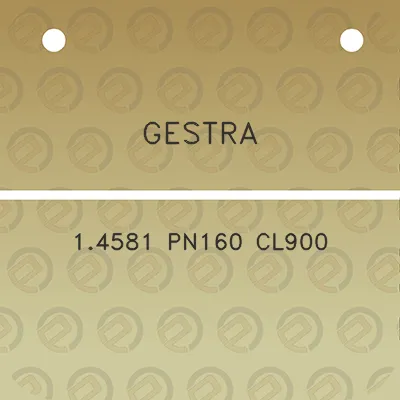 gestra-14581-pn160-cl900